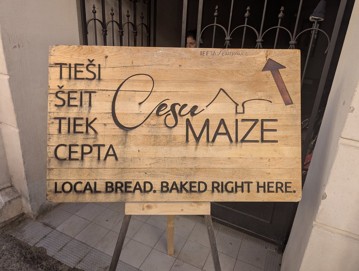 Cēsu Maize, pão local feito aqui mesmo